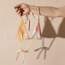 All-over print recycled string bikini top