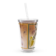 Clear plastic tumbler