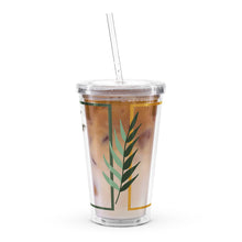 Clear plastic tumbler