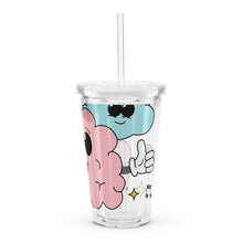 Borraccia in plastica trasparente