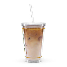 Clear plastic tumbler