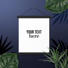 Poster with hangers