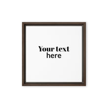 Framed canvas