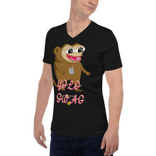 Unisex Short Sleeve V-Neck T-Shirt