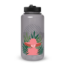 Wide mouth plastic water bottle