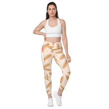 Crossover leggings with pockets