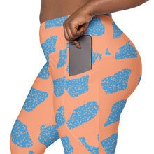 Crossover leggings with pockets