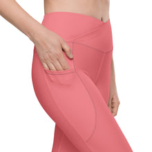 Crossover leggings with pockets