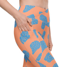 Crossover leggings with pockets