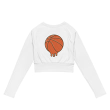 Recycled long-sleeve crop top front