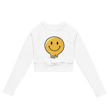 Recycled long-sleeve crop top front