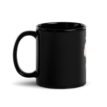 Taza negra brillante