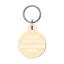 Engraved pet ID tag