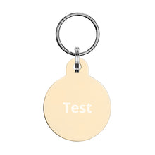 Engraved pet ID tag