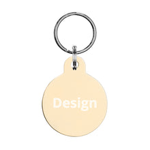 Engraved pet ID tag