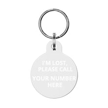Engraved pet ID tag