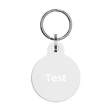 Engraved pet ID tag