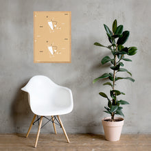 Framed matte paper poster