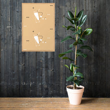 Framed matte paper poster