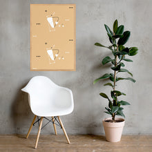 Framed matte paper poster