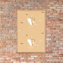 Framed matte paper poster