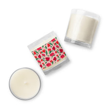 Glass jar soy wax candle
