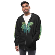 Unisex fleece zip up hoodie
