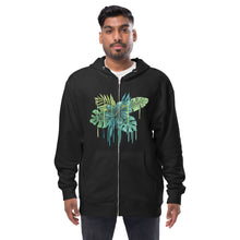 Unisex fleece zip up hoodie