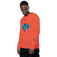 Unisex organic raglan sweatshirt