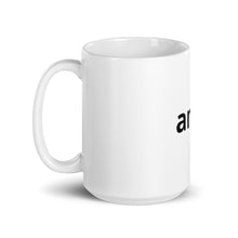 White glossy mug