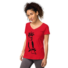 Women’s fitted v-neck t-shirt