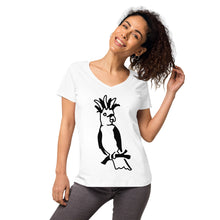 Women’s fitted v-neck t-shirt