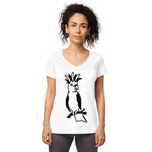 Women’s fitted v-neck t-shirt