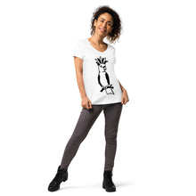 Women’s fitted v-neck t-shirt