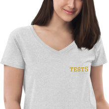 Women’s recycled v-neck t-shirt